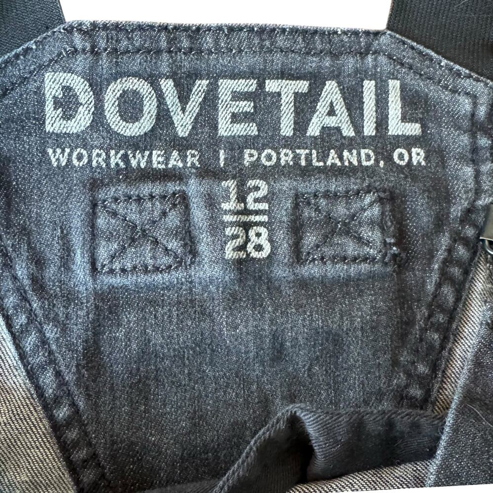 Dovetail Workwear Freshley Overall Womens Size 12/28 Black Utility Work Overalls - Picture 5 of 8